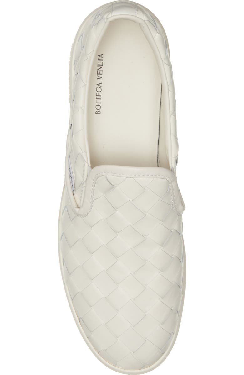 Bottega Veneta Sawyer Intrecciato Slip-On Sneaker, Alternate, color, 9013 White