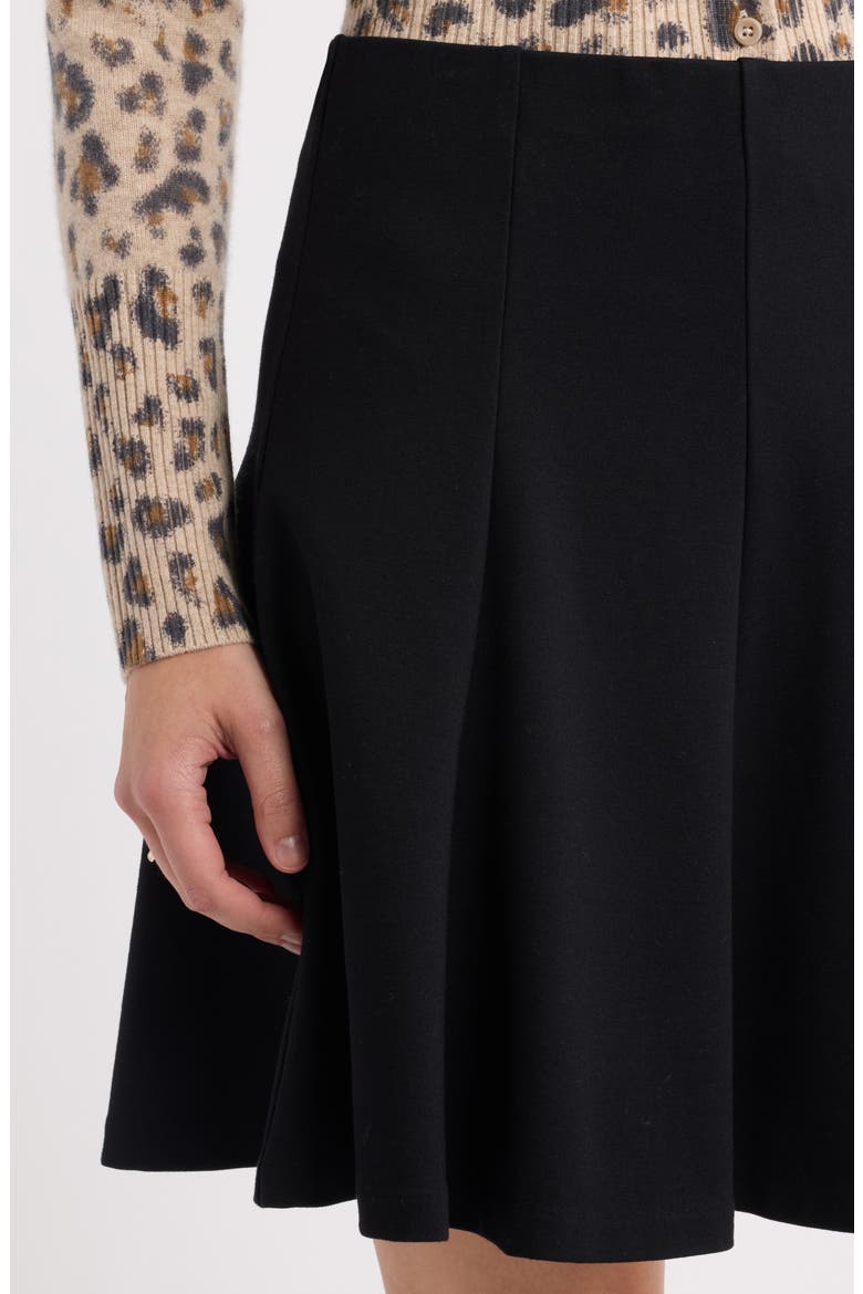 Ponte Miniskirt, Alternate, color, BLACK