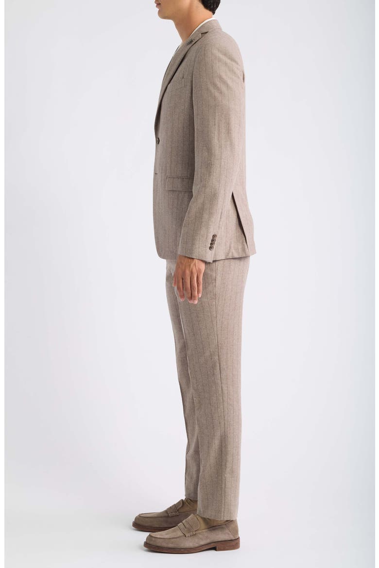 Wool Blend Suit, Alternate, color, BROWN