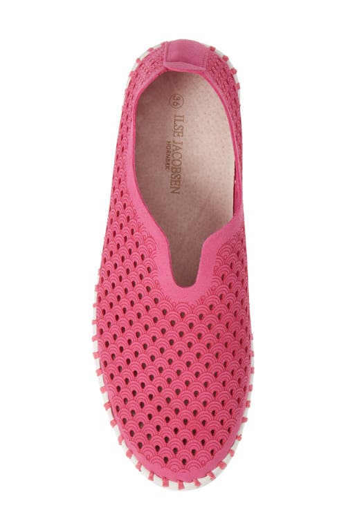 Ilse Jacobsen Tulip 139 Perforated Slip-on Sneaker In Adobe Rose