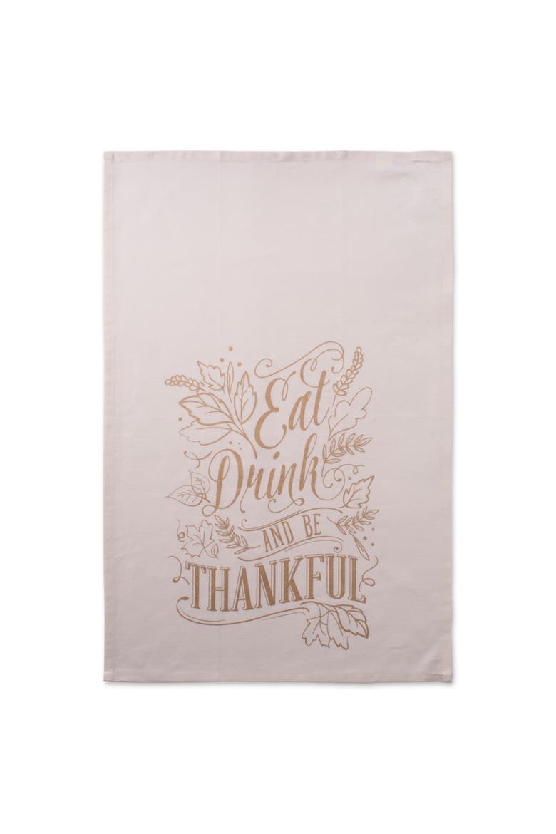 Asst Check Fall Be Thankful Printed Dishtowel Set/2, Alternate, color, Be Thankful