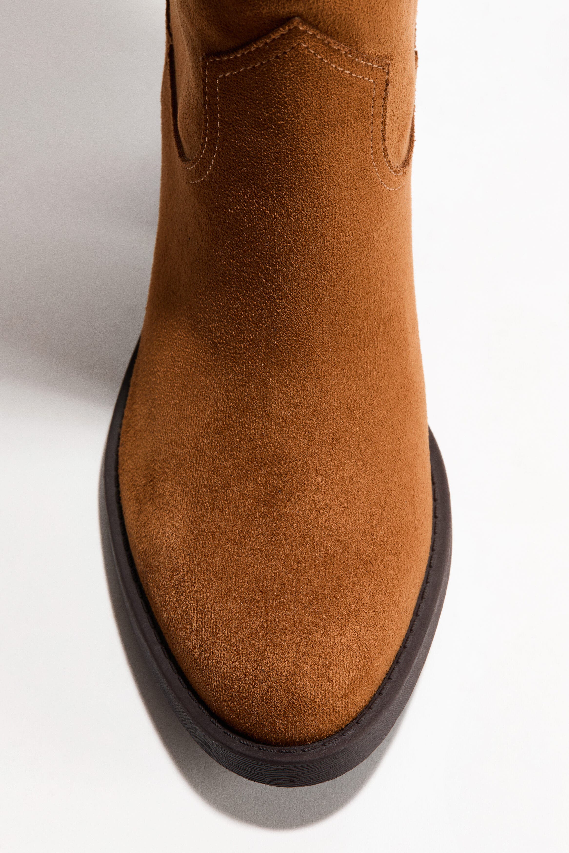 H&M Knee-high Cowboy Boots, Alternate, color, Brown