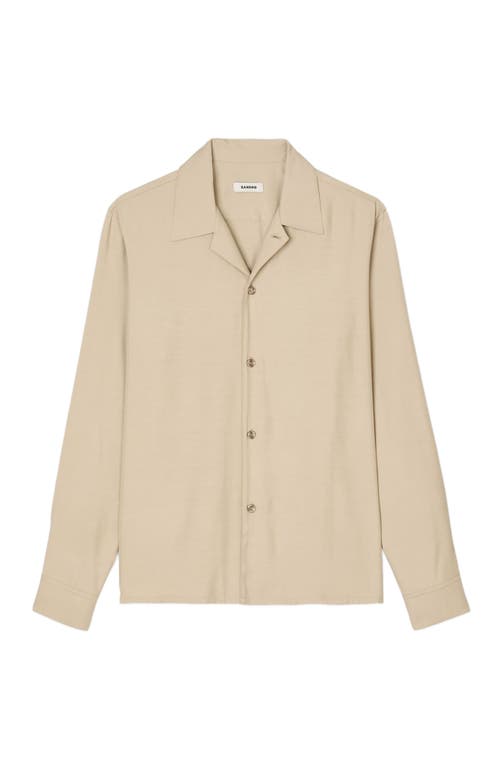 Sandro Floaty Shirt In Sand.
