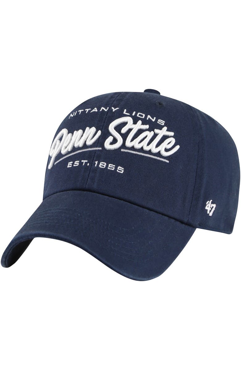 '47 Women's '47 Navy Penn State Nittany Lions Sidney Clean Up Adjustable Hat, Main, color, 