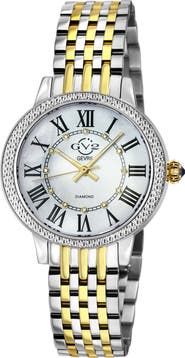 GV2 Astor III Diamond Swiss Bracelet Watch, 34mm - 0.06 ctw