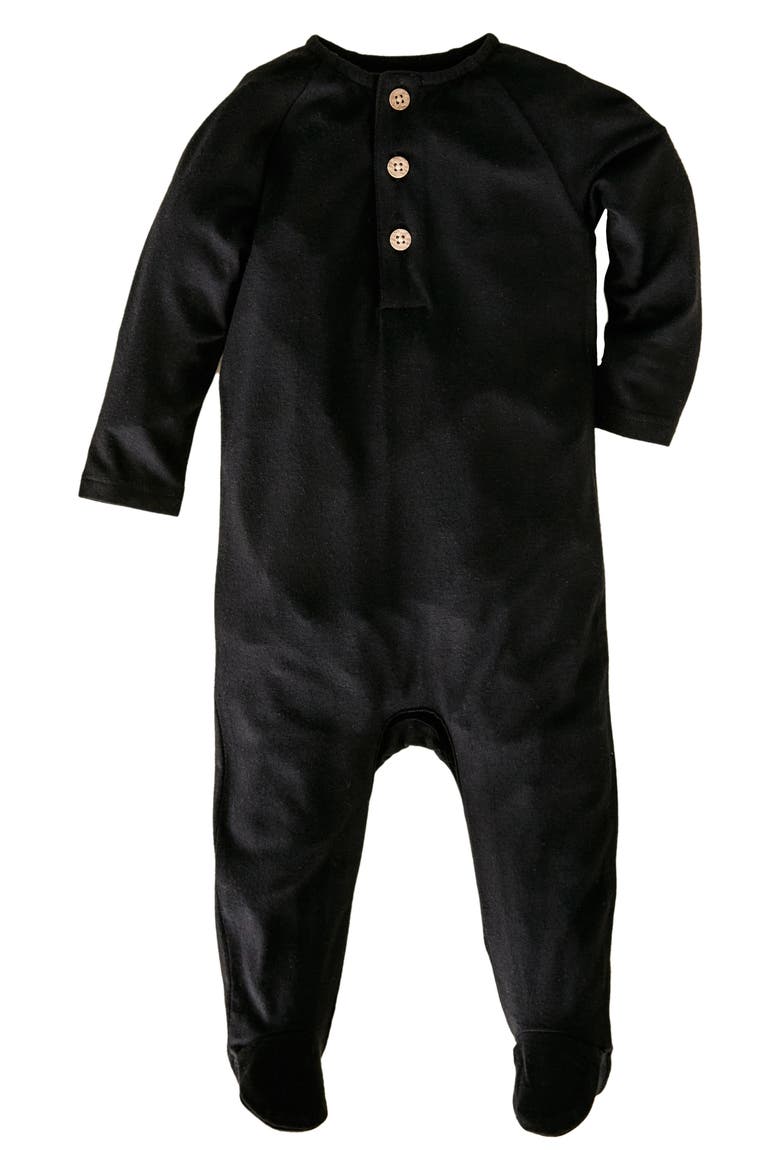 Button-Up Jersey Footie, Main, color, METEORITE