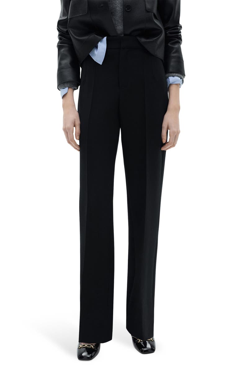 MANGO Pleated Straight Leg Pants, Main, color,