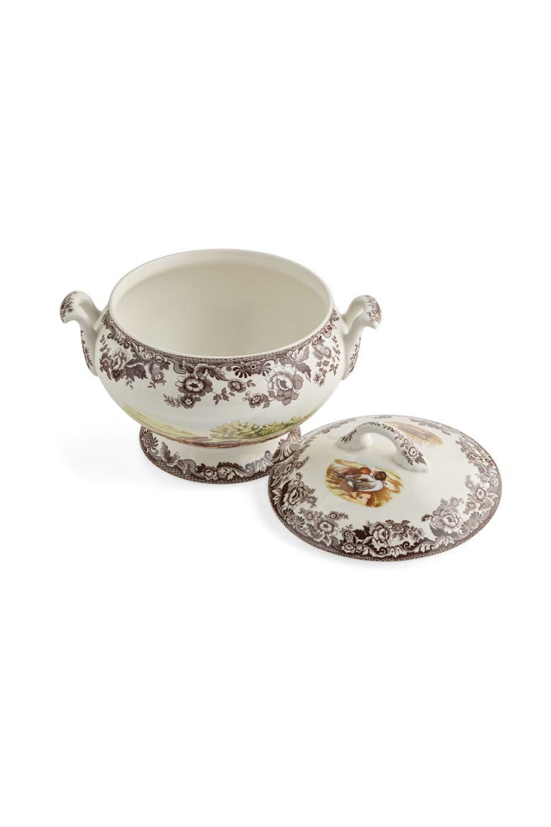 Woodland 4.25 Quart Covered Soup Tureen, Alternate, color, Brown