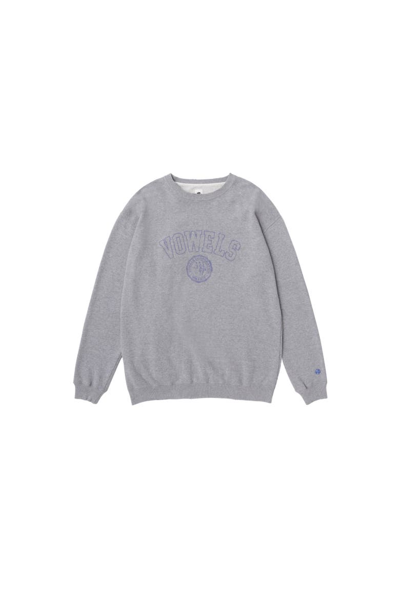 Faded Collegiate Crewneck, Main, color, Heather Grey