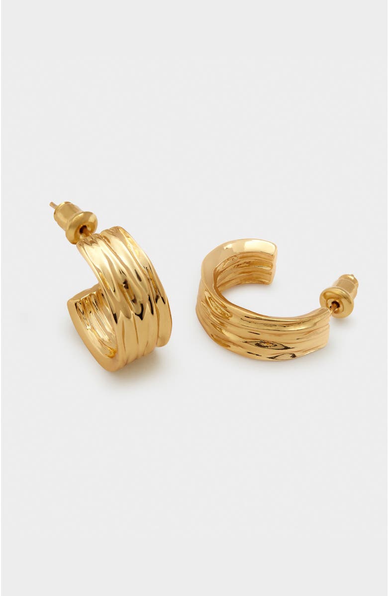 Katie Loxton Cleyo Hoop Earrings, Alternate, color, Gold
