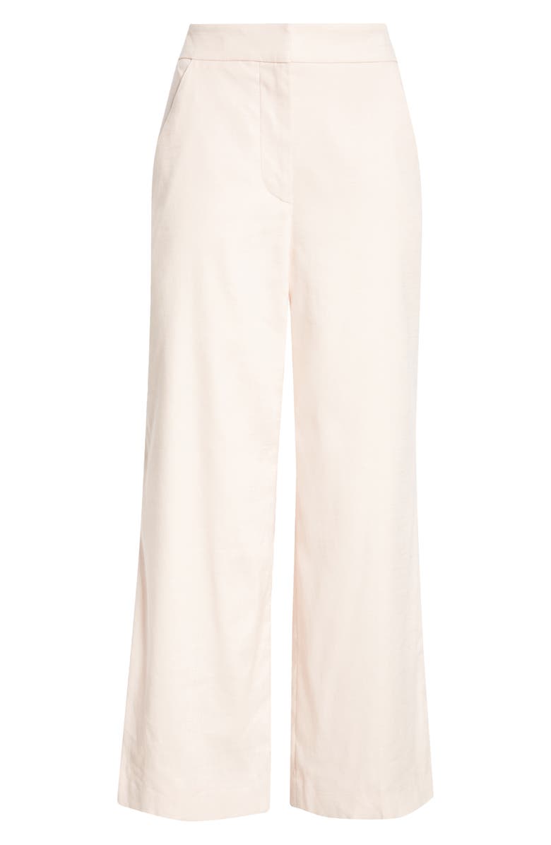 Veronica Beard Brixton Wide Leg Crop Pants, Alternate, color, Pink Haze