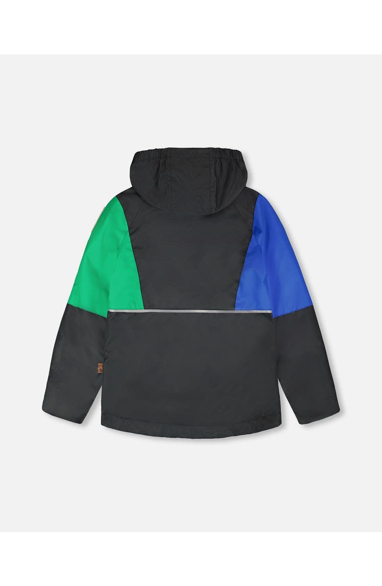 Deux par Deux 3-in-1 Two-Piece Dinosaur Print Mid-Season Outerwear Set, Alternate, color, Black Dinosaur Print