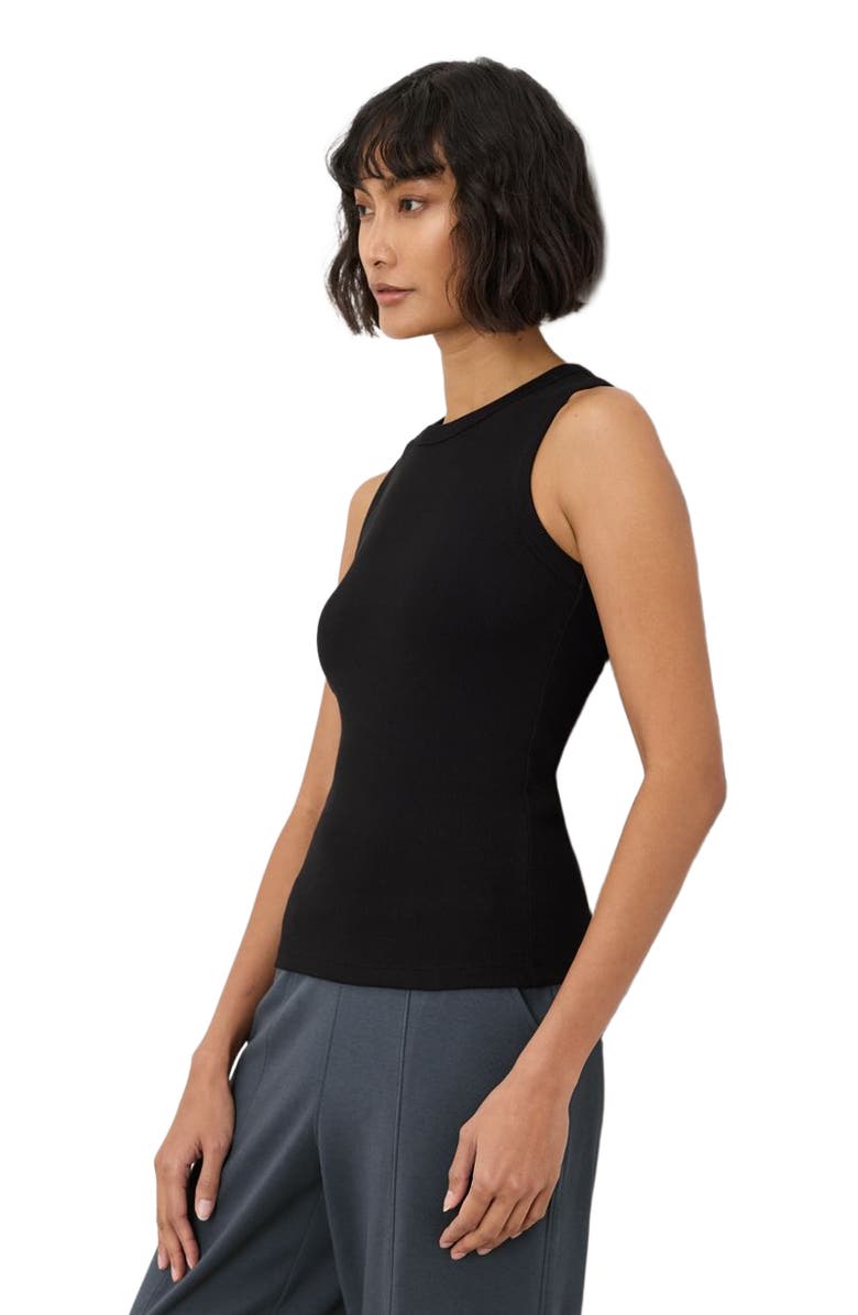 Pact Perfect Rib Layering Tank Made With Organic Cotton, Alternate, color, Black