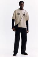 H&M Printed Loose Fit T-shirt