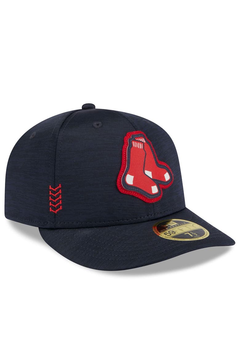 Men's New Era  Navy Boston Red Sox 2024 Clubhouse Low Profile 59FIFTY Fitted Hat, Alternate, color, Navy