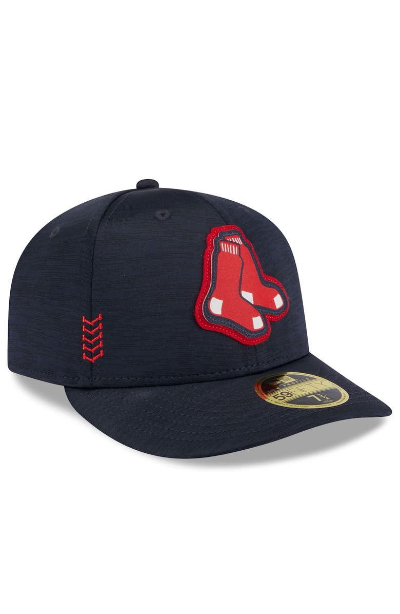 New Era Men's New Era Navy Boston Red Sox 2024 Clubhouse Low Profile 59FIFTY Fitted Hat, Alternate, color,