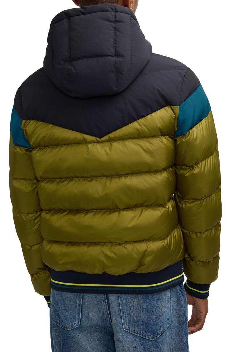 Scotch & Soda Kilyo Water Repellent Hooded Puffer Jacket, Alternate, color, Moss Green
