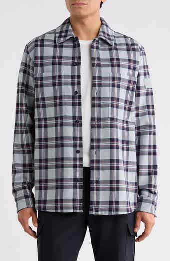 Locky Cotton Plaid Shirt Jacket