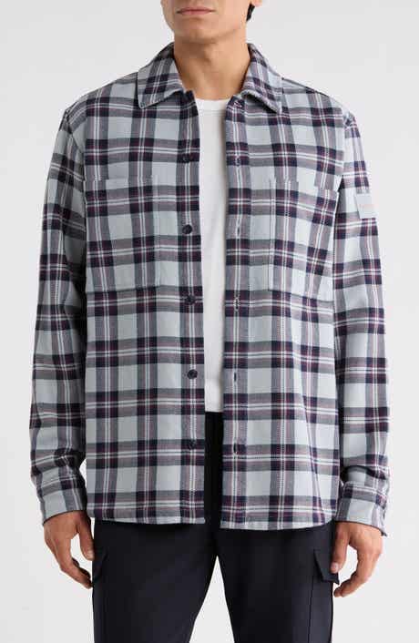 Locky Cotton Plaid Shirt Jacket