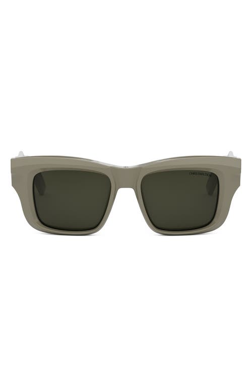 DIOR Xplorer S2I 51mm Butterfly Sunglasses in Shiny Beige /Green 