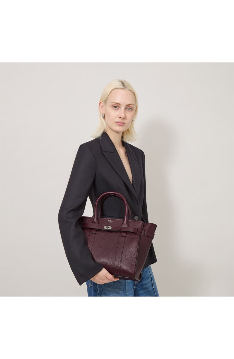 Mulberry Small Zipped Bayswater, Alternate, color, Black Cherry