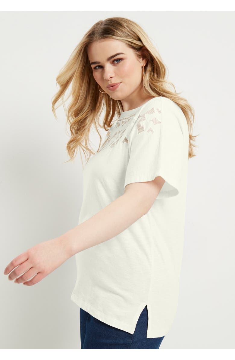 June + Vie Openwork Boatneck Shirt, Alternate, color, 