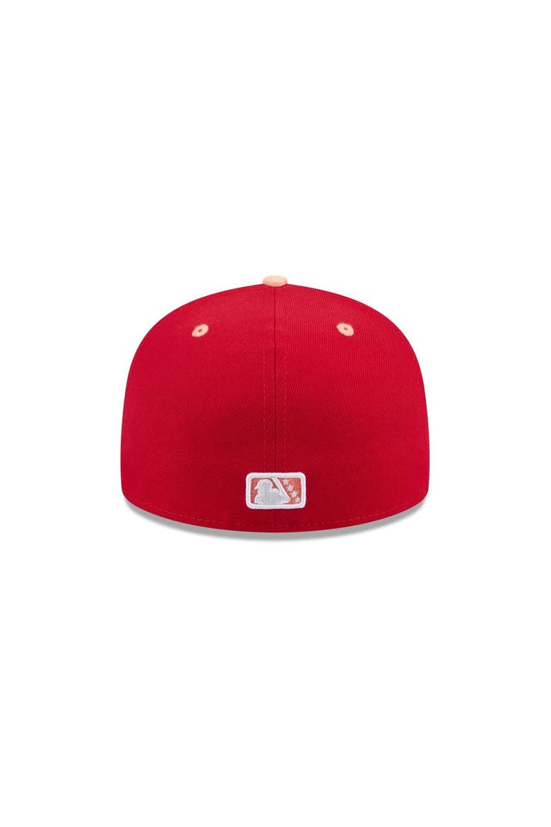 Men's New Era  Red Gwinnett Stripers Theme Nights 59FIFTY Fitted Hat, Alternate, color, Red