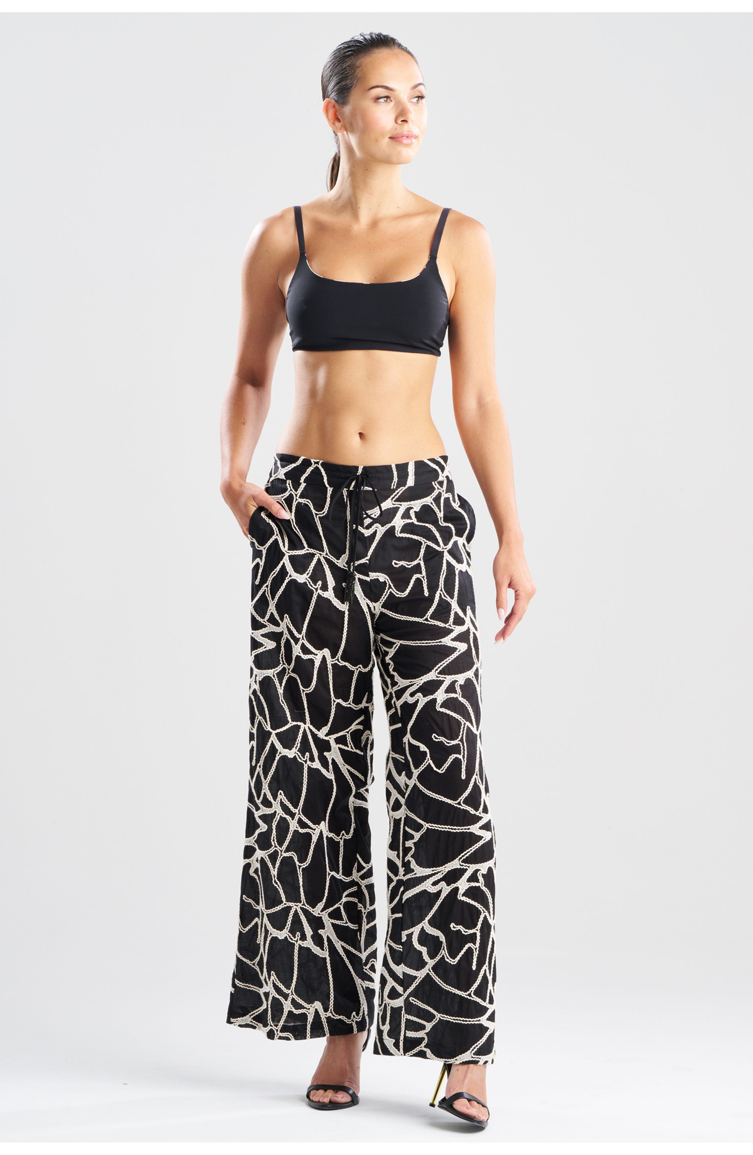 Butterfly Embroidery Pants
