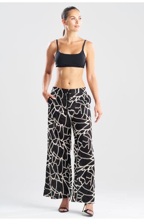 Butterfly Embroidery Pants