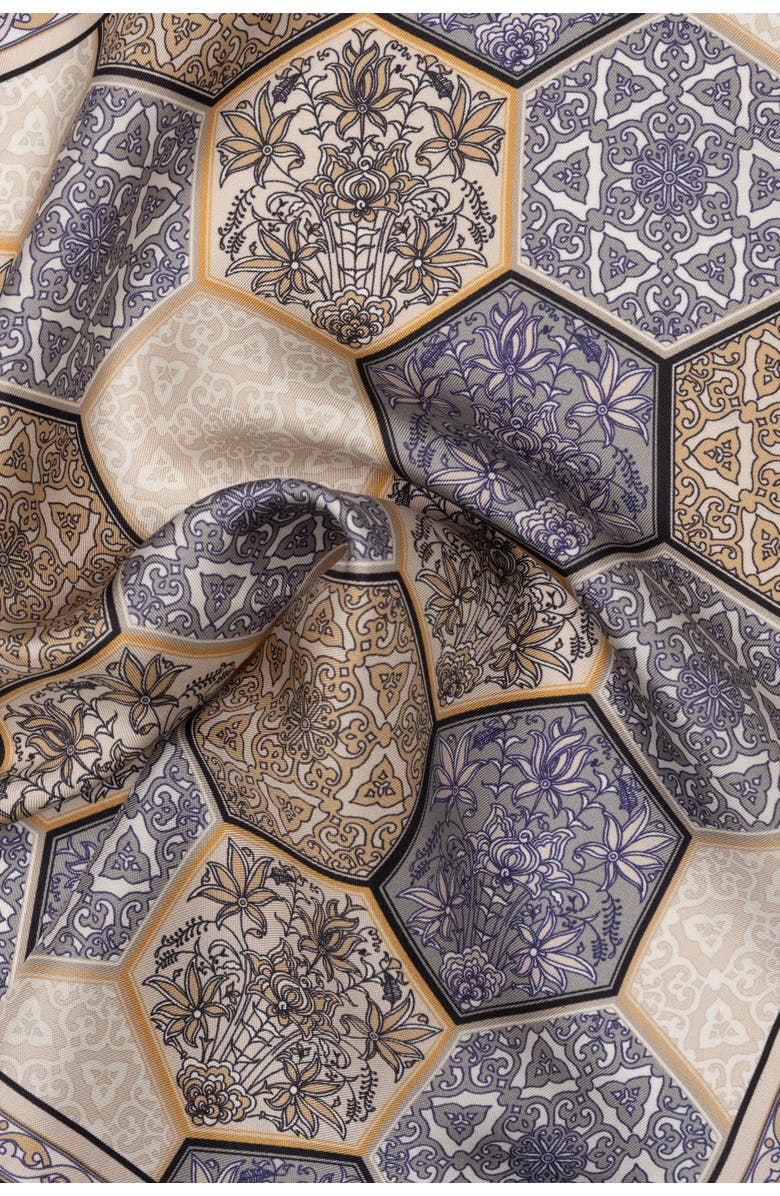 Elizabetta Dante - Silk Pocket Square for Men, Alternate, color, Grey