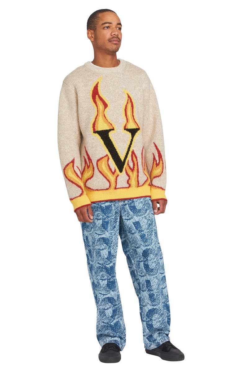Volcom x Fergus Purcell Fergadelic Crewneck Sweater, Alternate, color, 