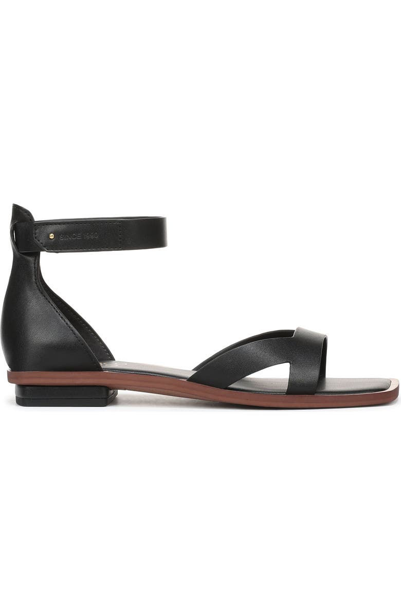 Franco Sarto Elisa Ankle Strap Sandal, Alternate, color, Black
