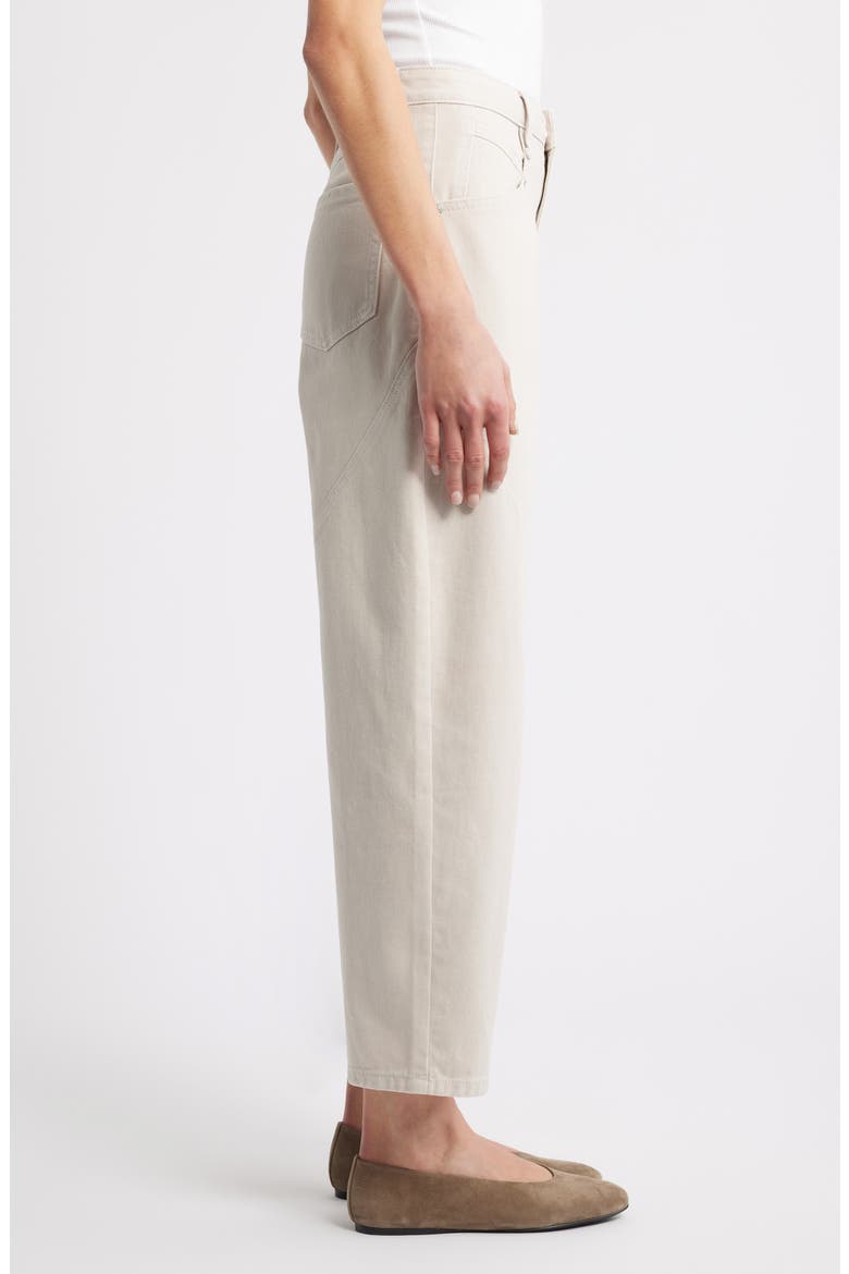 Spliced Seam Barrel Leg Jeans, Alternate, color, GREY