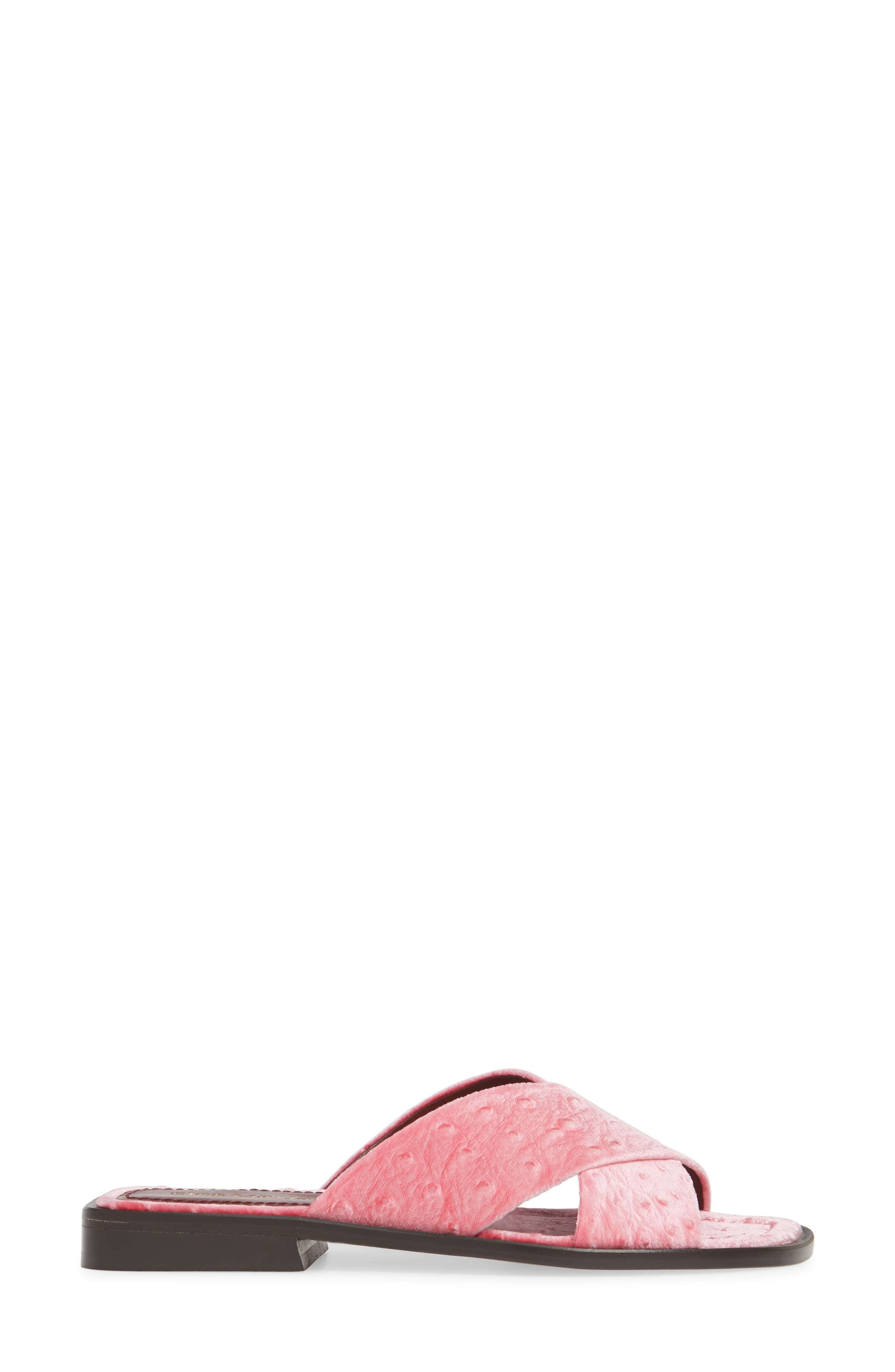 Cassie Cross Strap Slide Sandal, Alternate, color, PINK