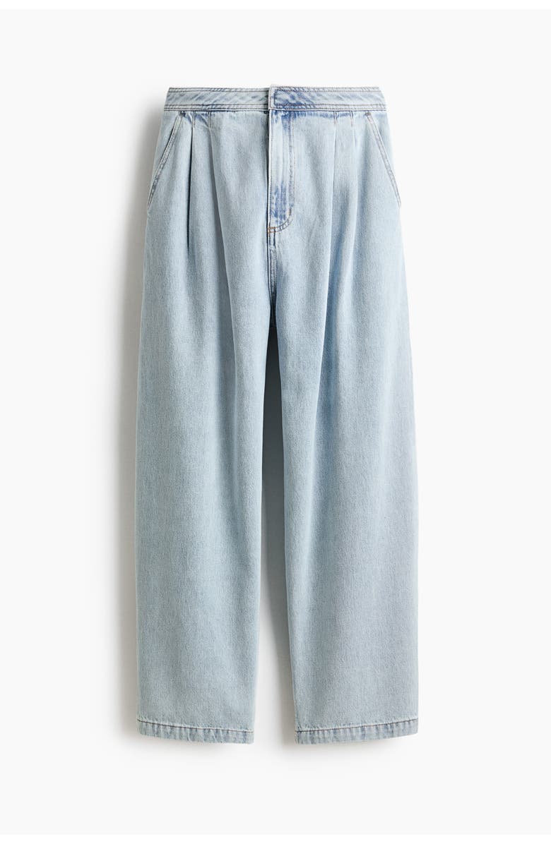H&M Barrel High Waist Ankle Jeans, Main, color, 