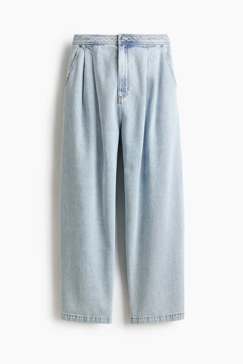 Barrel High Waist Ankle Jeans