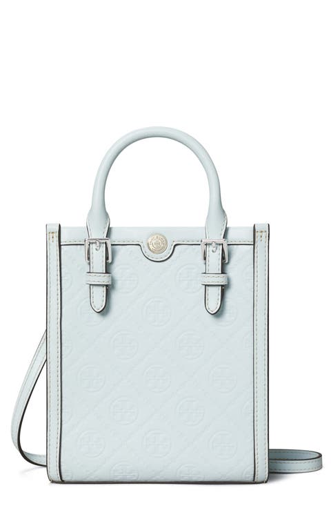 Mini T Monogram Debossed North/South Tote