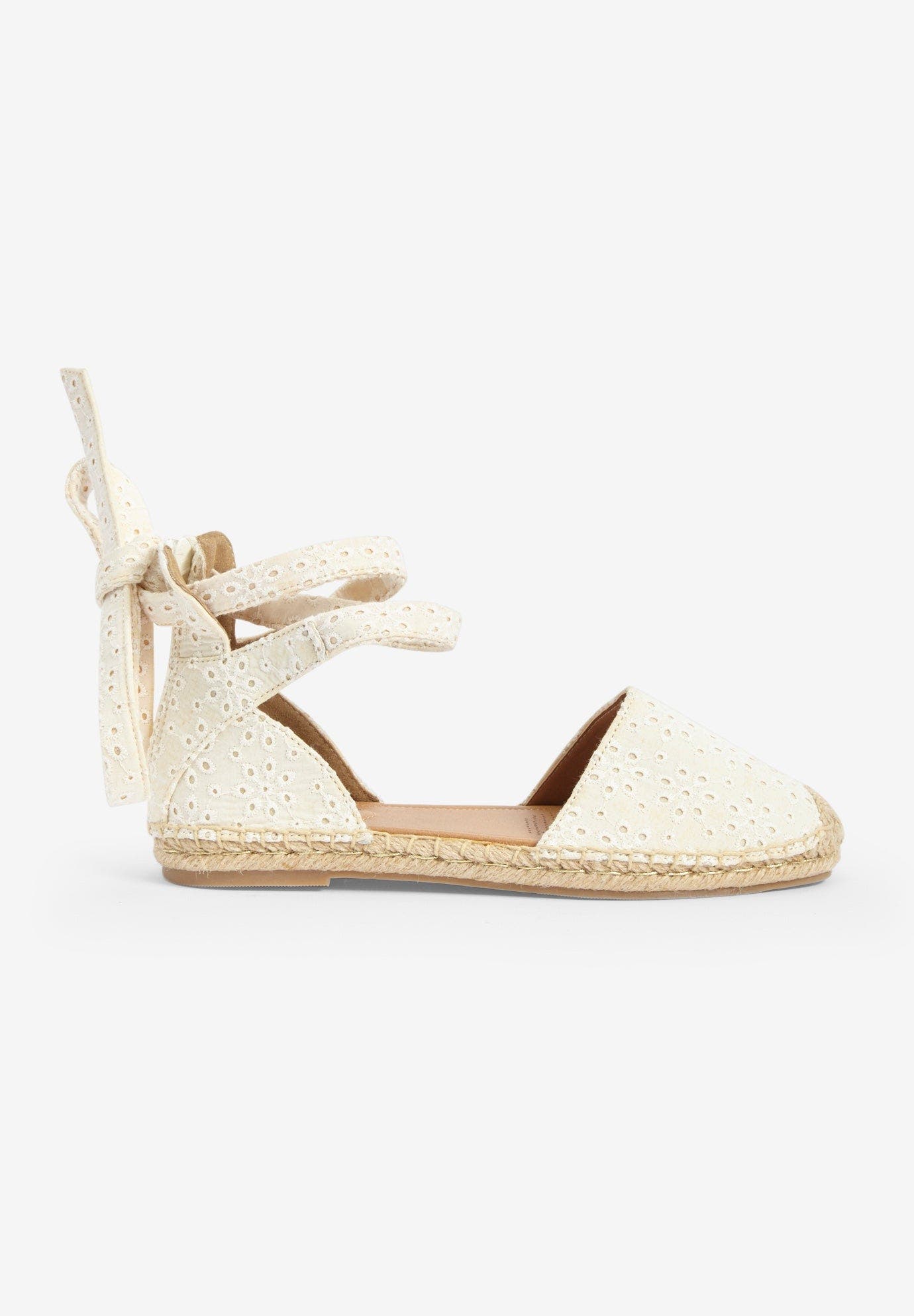 The Shayla Flat Espadrille, Alternate, color, WHITE EYELET