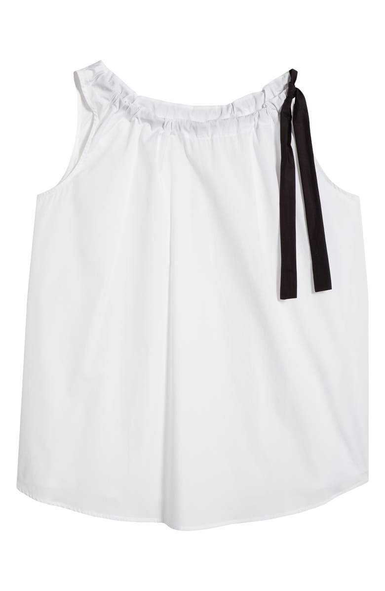 HARSHMAN Acadia Sleeveless Cotton Top, Alternate, color, White