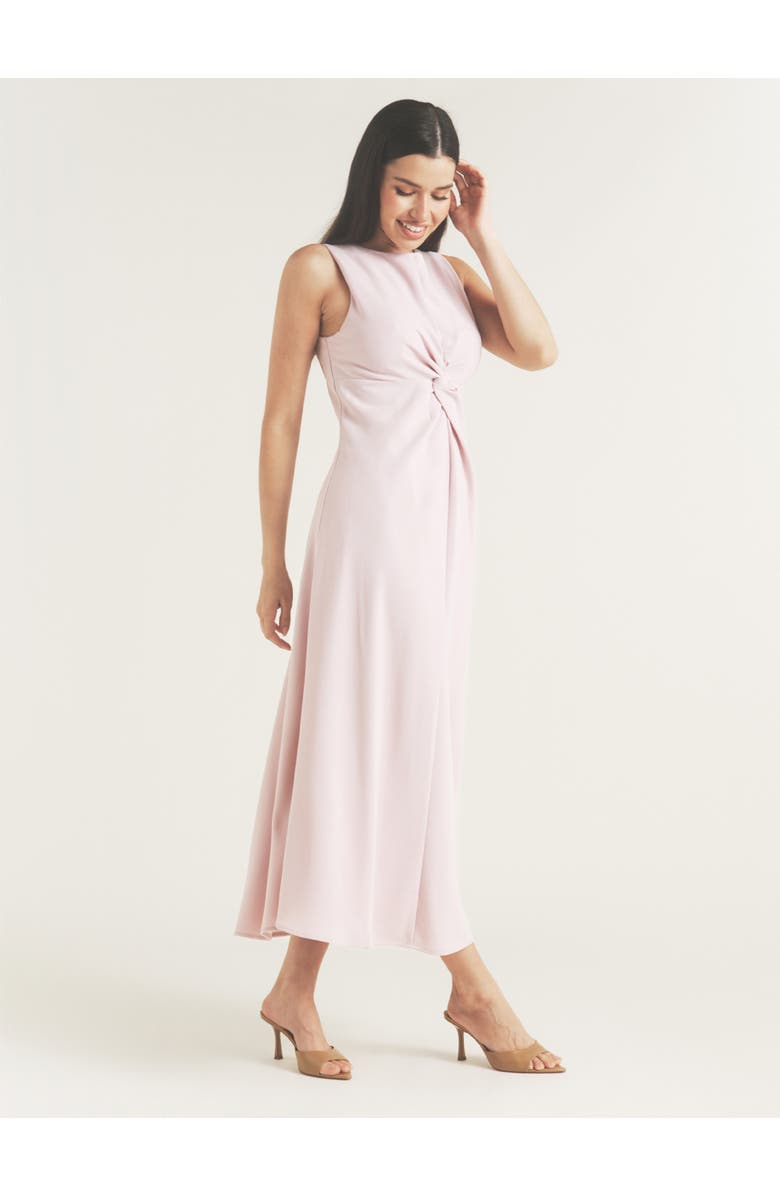 Six Stories Daphne Knot Detail Sleeveless Midi Dress, Alternate, color, Lilac