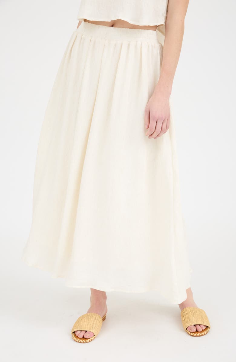 Blu Pepper Pleated Maxi Skirt, Main, color,