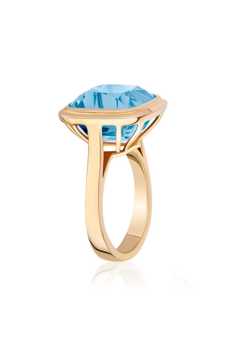 Manhattan Cushion Cut Blue Topaz Cocktail Ring, Alternate, color, PALE BLUE