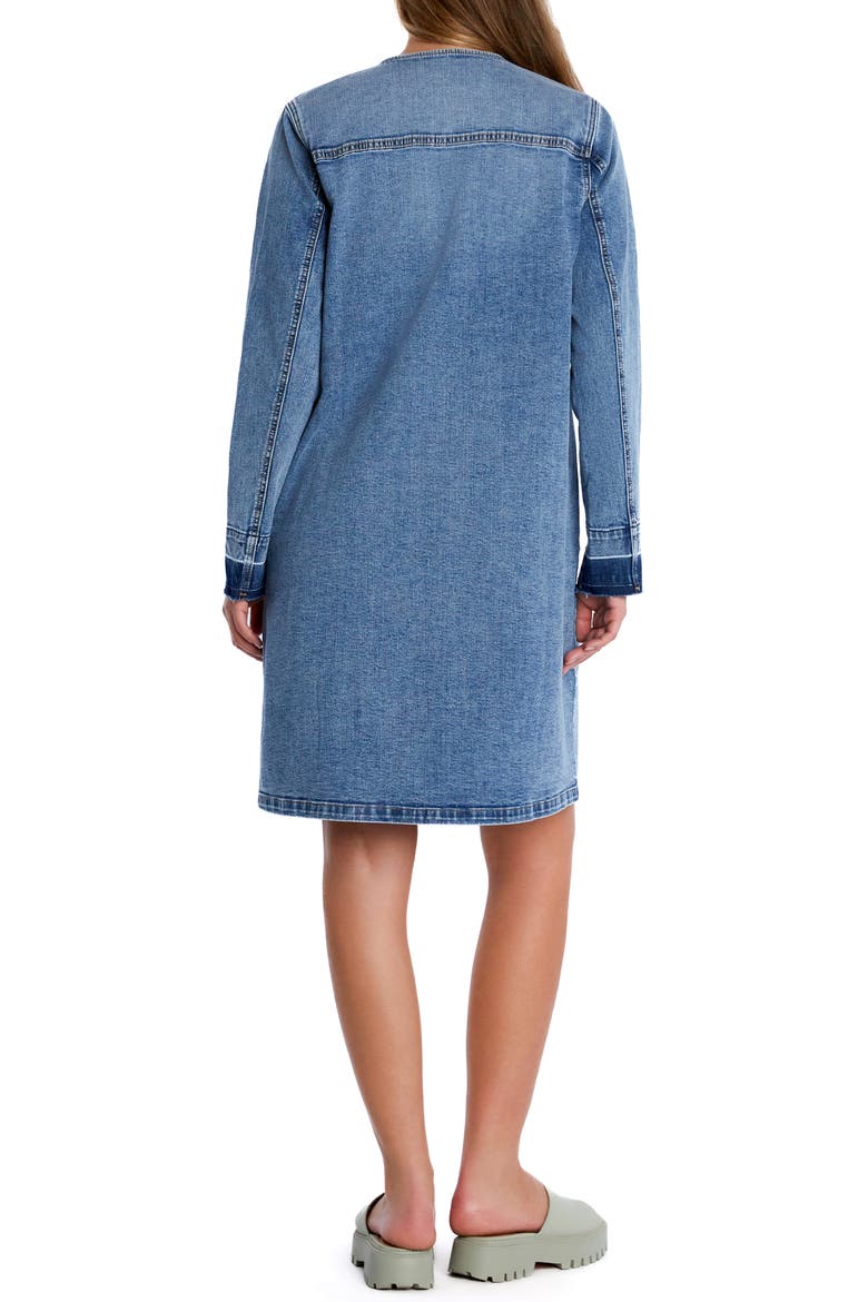 Clara Long Sleeve Denim Shirt Dress, Alternate, color, PREPPY BLUE