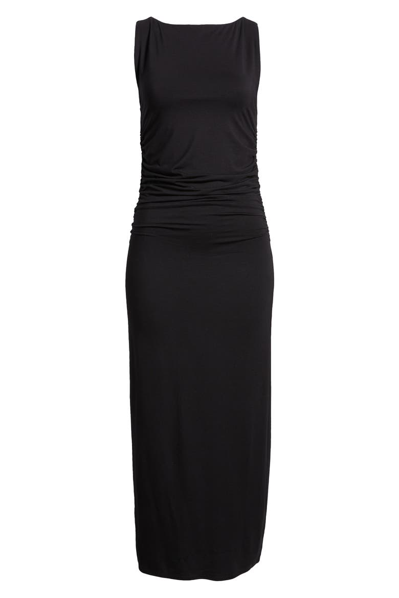 Luca Sleeveless Stretch Dress, Alternate, color, BLACK