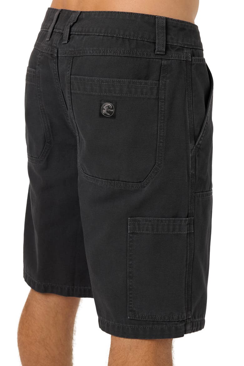 OG Double Knee Cotton Canvas Carpenter Shorts, Alternate, color, PHANTOM
