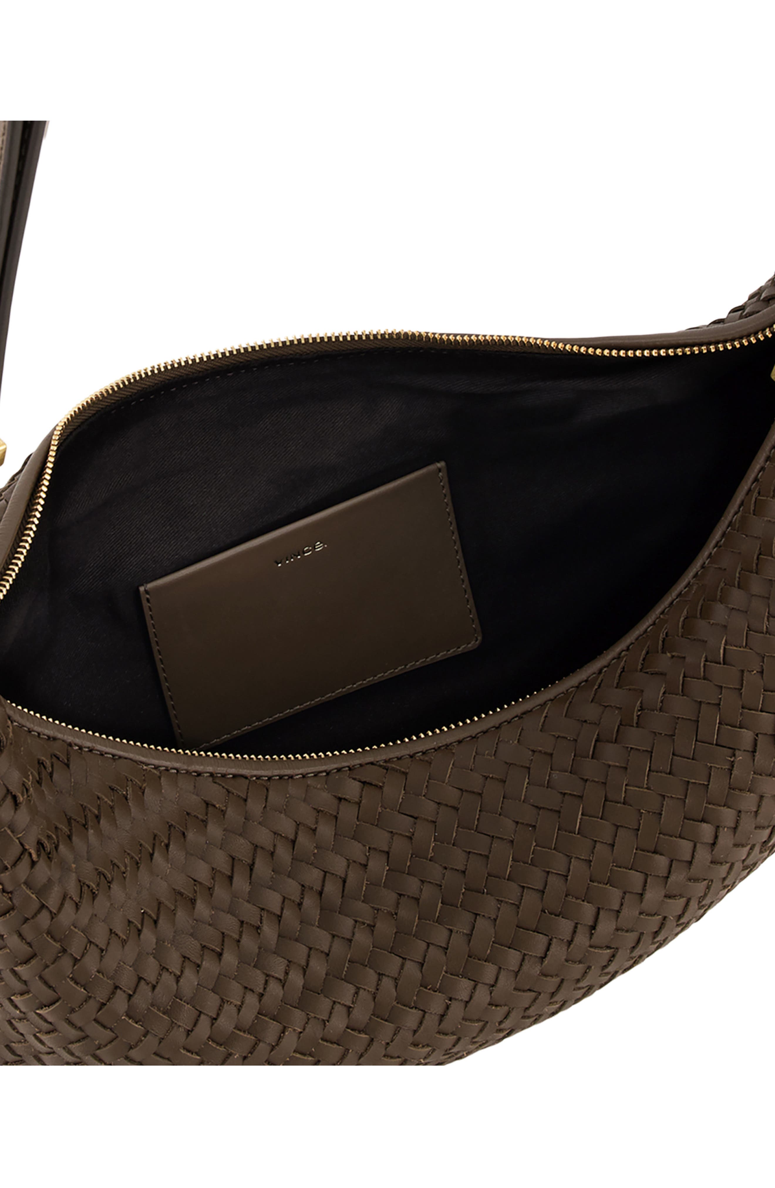 Small Eris Woven Leather Hobo Bag, Alternate, color, DATE