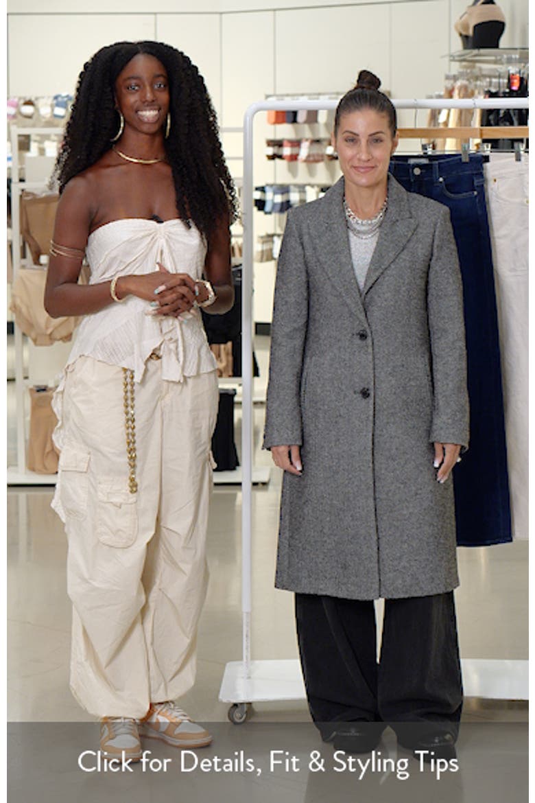 Glen Check Wool Blend Coat video
