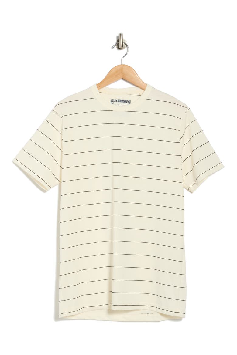 Short Sleeve Stripe T-Shirt, Alternate, color, OFF WHITE