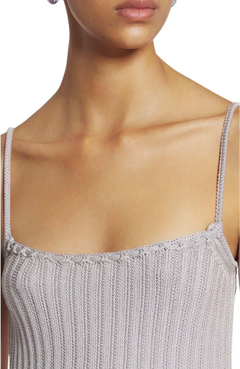 Lanvin Ribbed Tank Top In Viscose, Alternate, color, 