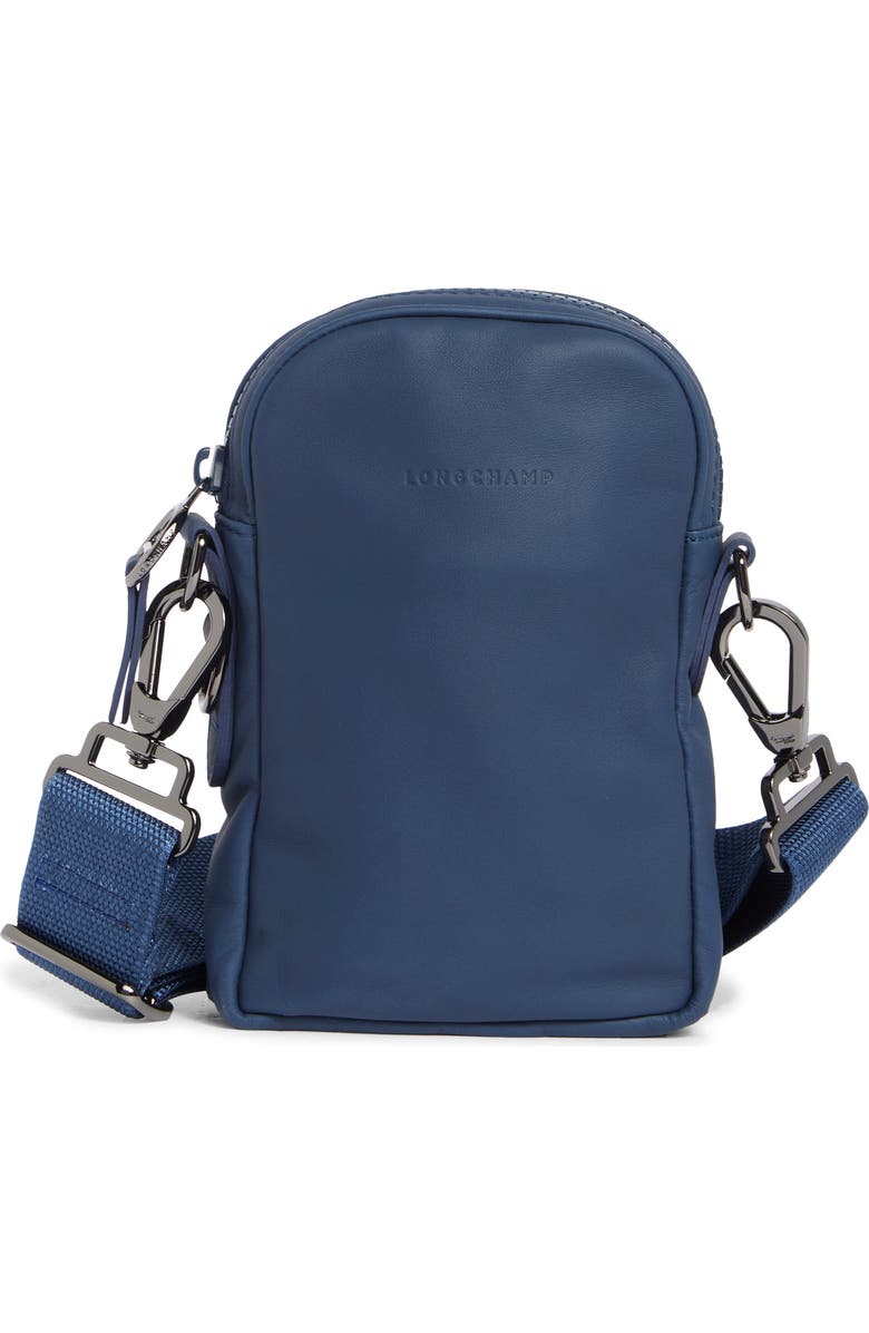 Longchamp Parisis Extra Small Leather Crossbody Bag, Main, color, Baltik